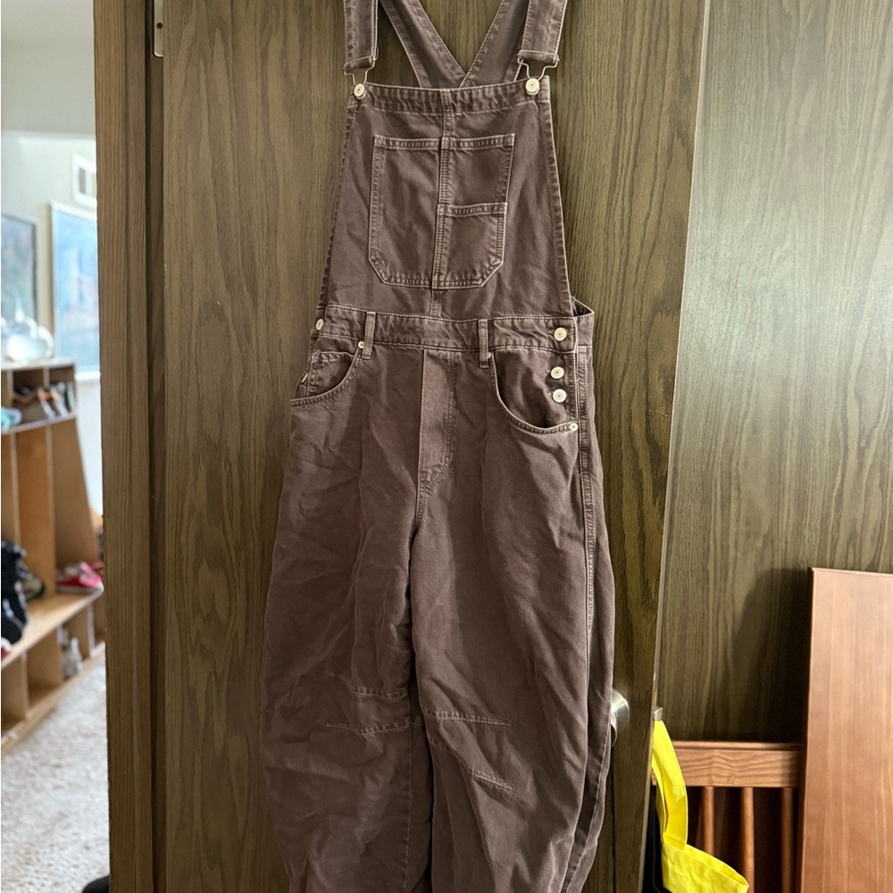 We The Free Good Luck Barrel Overalls